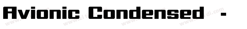 Avionic Condensed 粗体字体转换 Avionic Condensed 粗体字体转换